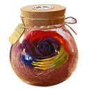 1X(Led RGB Dimmer Lamp Night Light Flower Bottle Creative Romantic Rose Bul