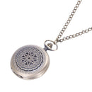 Large quartz pocket watch Retro classic design surrounding pattern hollow e