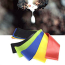 5pcs Yoga Resistance Rubber Bands 0.35mm-1.1mm Sport Training Elastic Belts A
