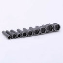 9 Piece Metric Hex Bit Socket Set, 5mm-13mm, Chrome-vanadium Steel Drill Bit