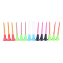 50 Pcs Multi Color Plastic Golf Tees 72mm Durable Rubber Cushion Top Golf Tee BX
