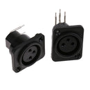 MagiDeal XLR Socket, 3-pin Plug And Socket For Housing Mounting Chassis