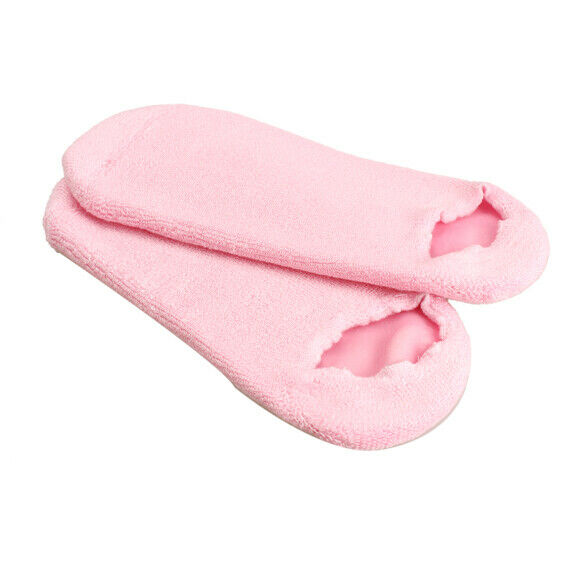 1 Pair Pink Moisturize Soften Repair Cracked Skin Treatment Gel Spa Socks A