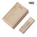Wooden USB 2.0 Flash Drive Pen Drive U Disk Memory Thumb Sticks 16GB Gift