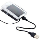 4 LED USB Rechargeable Solar Bicycle Bike Mountain Light Headlight Speake NEW