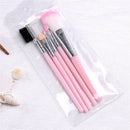 5PCS Pink Makeup brush set foundation brush eye shadow brush eyebrow comb LJ