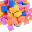 60~70pcs/bag colorful mini irregular nail buffers sanding  nail art tool M&O