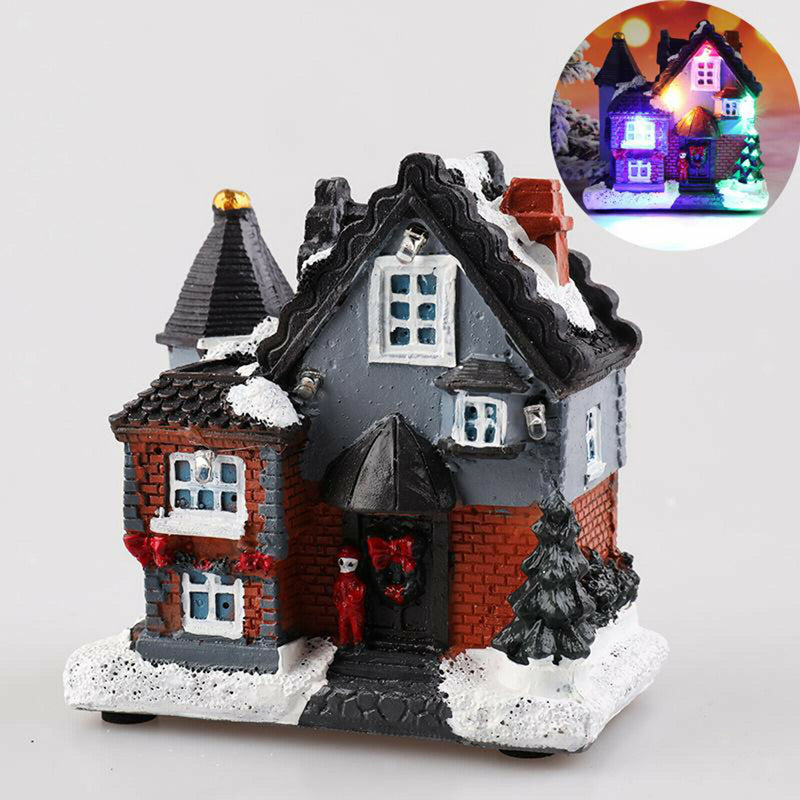 3x Christmas Home Decoration Village Ornament Gift Decoration