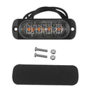 12V-24V Amber 4LED 12W Car Truck Strobe Flash Emergency Warning Bar Light L