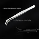 4Pcs/Set Precision Tweezers Stainless Steel Thick Electronics Forceps Eyebr