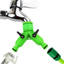 Hose Garden 2 Way 3/4'' Threaded Splitter Tap Connector Y Two Outlet Connection-