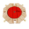1x Wooden Train Track Turntable Accessories Fun Play Toys Gift Educational