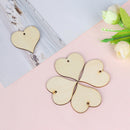 50pcs wooden heart patch Crafts Scrapbooking Supplies Handmade Graffiti ButtonsR