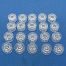 20 Pieces Plastic Sewing Machine Empty Bobbins Spools for Brother Janome Singer