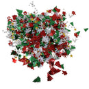 Pack of 50g Christmas Table Confetti Xmas Tree and Snowflake Star Throwing