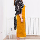 Full Cowhide Leather Electric Welding Apron Bib Blacksmith Apron Yellow Ele Q3I2