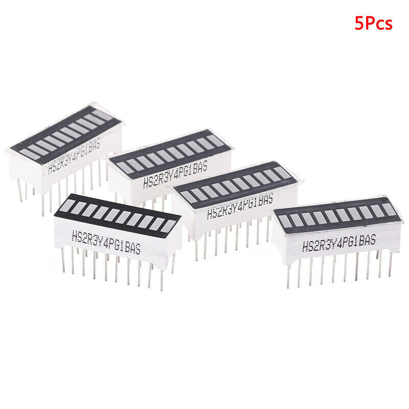 5 Pcs 10 Segment Color LED Bargraph Graph Indicator DIP Blue Green Yellow  Tw Bj