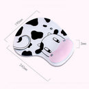 New Skid Resistance Memory Foam Comfort Wrist Rest Support Mouse Pad Cow