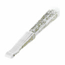 Chinese Dance Party Wedding Lace Flower Folding Hand Held Flower Fan White I2C8