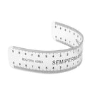 Eyebrow Care Stencil Shaper Ruler Measuring Tool Makeup Reusable black D5Y7