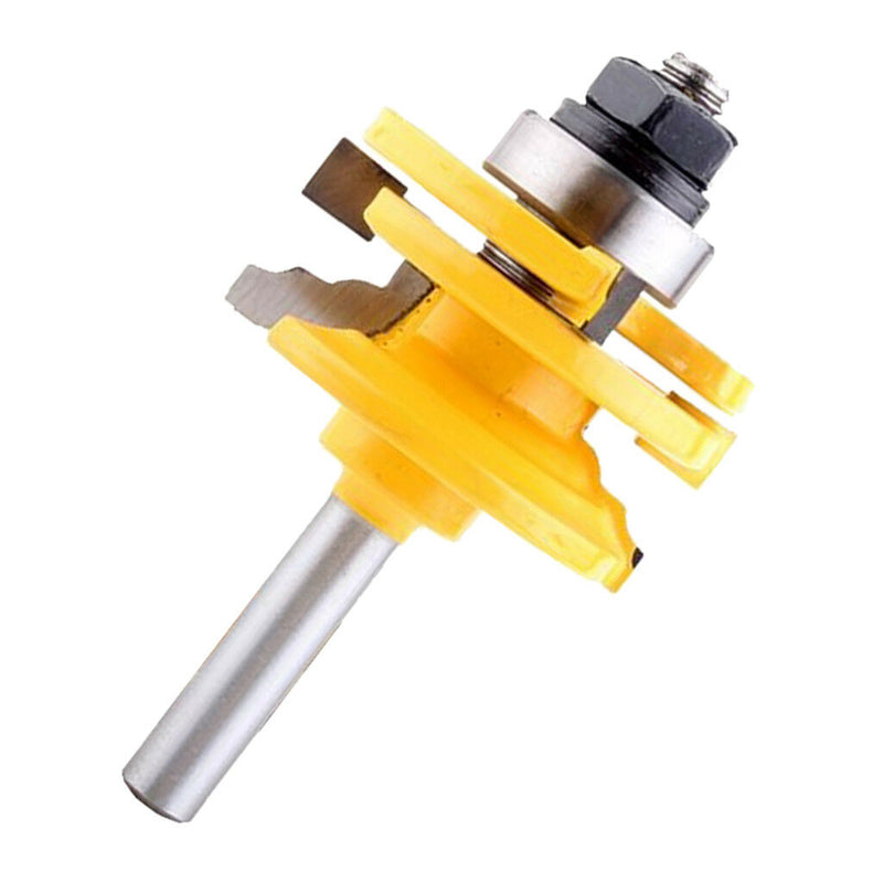 1/2" Shank Glass Door Rail Stile Reversible Router Bit Wood Cutting Tool