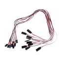 10pcs 50cm Length Male to Female Servo Extension Lead Wire Cable for RC HVLs ME