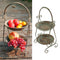38cm Cake Stand 2 Tier Snack Display Stand for Birthday Parties Fruit Basket