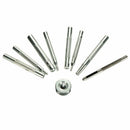 9Pcs Fixing Tool Kit Sewing Leather Craft Snap Button Fastener Press Stud B Z7C1