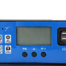 Solar Charger And Discharger Controller 12V 24V Auto Lcd Display Pv Battery