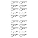R-clip Retaining Pins for Brake Pad Tractor Clips Hitch Pin Marine 32mm/37mm