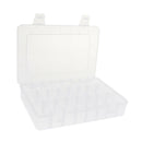 24 Grids Clear Plastic Adjustable Jewelry Storage Container DIY Crafts Organizer