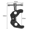 Super Clamp Crab Aluminum Alloy Pliers Clip with 1/4inch-20 and 3/8inch-16