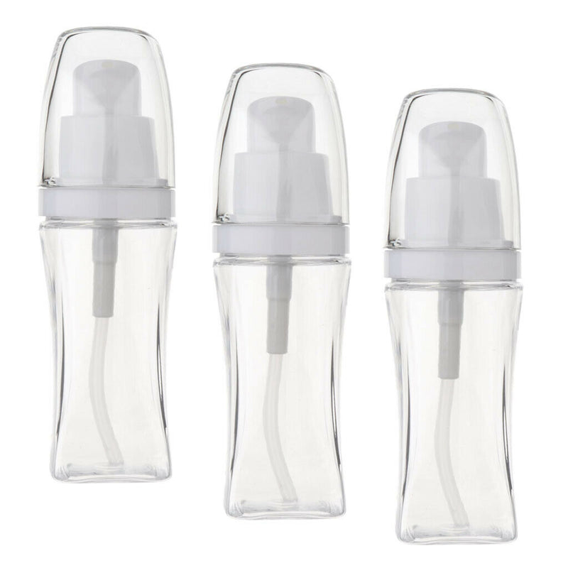 3pcs 40ml /1.35oz Pump Bottle Easy to Carry Lotion Bottles For Travel,Makeup