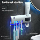 Smart UV SterilizationToothbrush Holder Dispenser USB Solar-panel