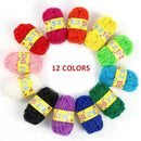 12pcs Yarn Wool Lot Knitting Crochet Granny Squares Craft Toys Bundle DIY