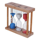 1/3/5 Minutes Wood Frame Hourglass Sandglass Sand Clock Timer Random Color