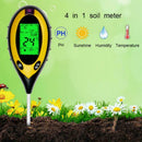 4 in 1 Soil PH Tester Moisture Sunlight Light Test Lawns Garden Meter Plant I9S1