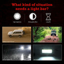 7 inch 4-Row 480W LED Work Light Pod Offroad Driving Lamp for Car Truck SUV