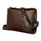 Men Leather Messenger Briefcase Laptop Shoulder Crossbody Bag Business Hand X5W4