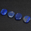 5x Natural Lapis Lazuli Gem Oval Stone Set Worry Palm Worried Stone Thumb Stones
