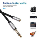 3.5mm Female to 6.35mm Male Cable TRS 1/8 Jack to 1/4 Plug Adapter (1.5m)