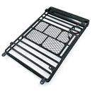 Metal Roof Rack Luggage Carrier with 36 LED Spotlight Bar for 1/10 RC Car T