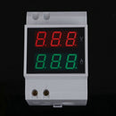 Digital AC80-300V 0-100A LED Dual Display Panel Voltage Amp Meter Red Green