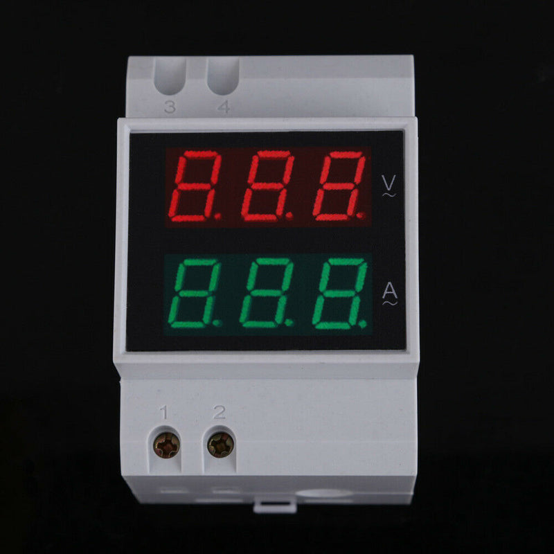 Digital AC80-300V 0-100A LED Dual Display Panel Voltage Amp Meter Red Green