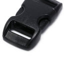 10x 10mm plastic side quick release buckles for webbing bag strap clips black M&