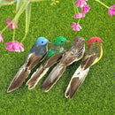8pcs Simulation Birds Color Foam Feather Clip DIY Craft Wedding Home Decor