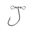 10 Pcs Fishing Hooks High Carbon Steel Lure Barbed With Balance Snap Accessories