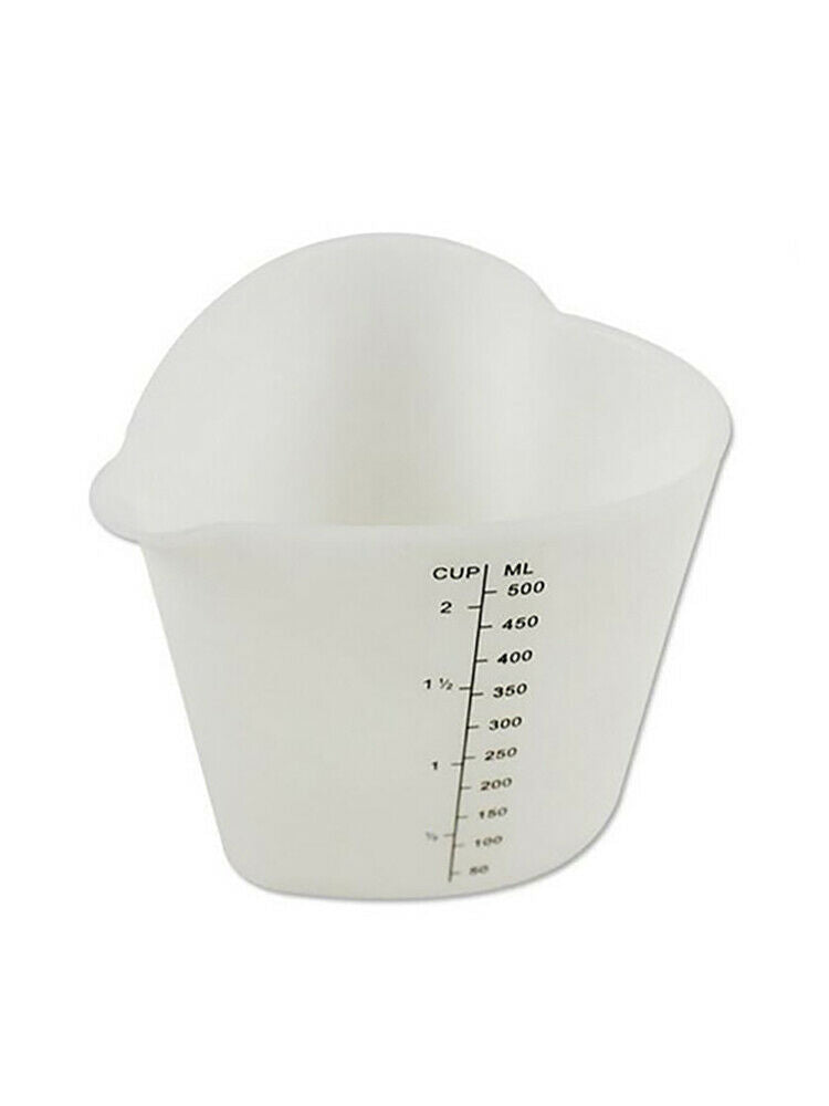 1 x Baking Kitchen 500ml Silicone Measuring Cup Double Scales Stir Pour