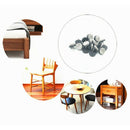 100Pcs Furniture Felt Pad Round Heavy Duty Nail-On Slider Glide Pad Floor P