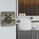 86 Type Wall Touch Panel Wall Socket Double USB Port Electrical Sockets